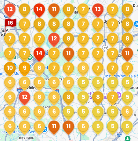 Heat map